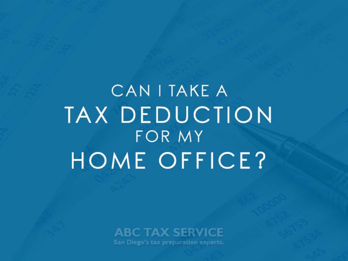 Deducting Your Home Office San Go Tax Preparation