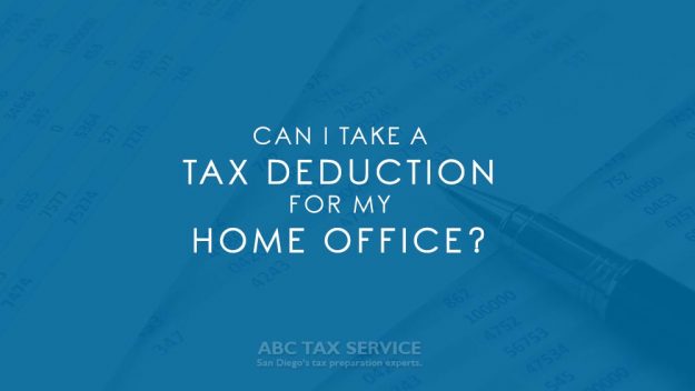 Text overlay reads: Can I take a tax deduction for my home office?